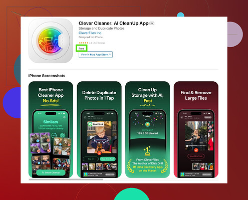 Clever Cleaner App Screenshot