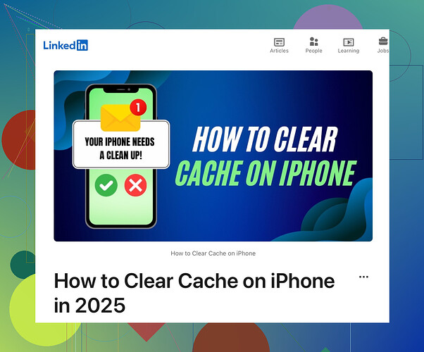 Need To Clear Cache On My iPhone?