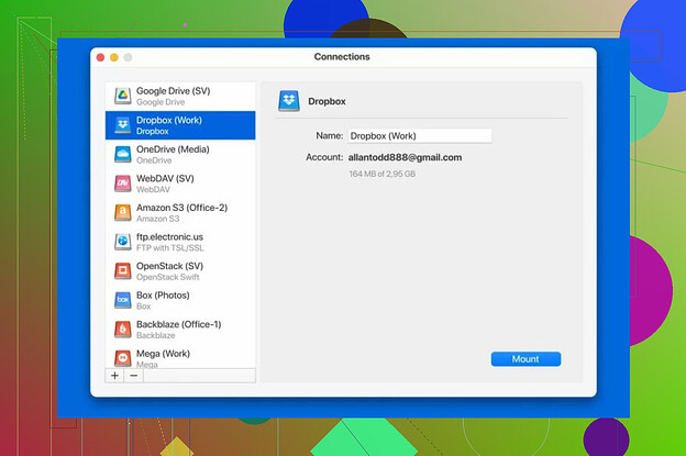 CloudMounter Interface Preview