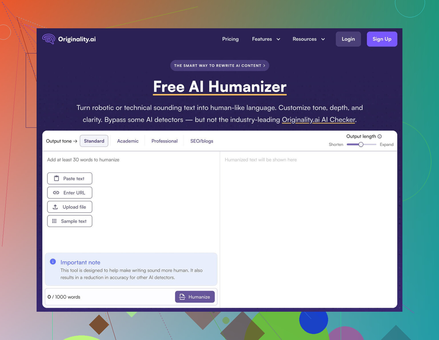 Originality AI Humanizer Review