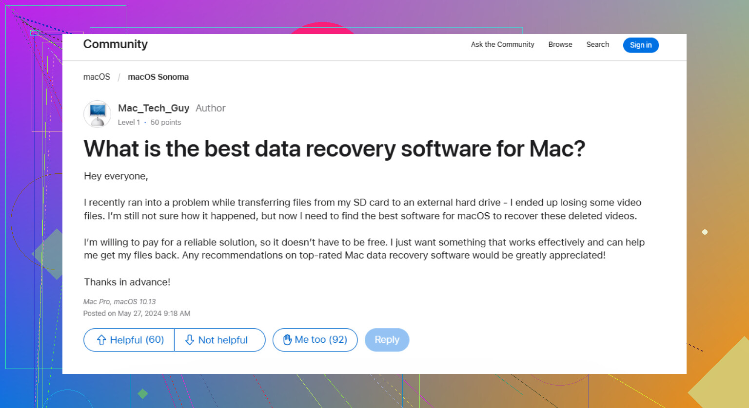 Ist es möglich, Daten von einer Mac-Festplatte wiederherzustellen?