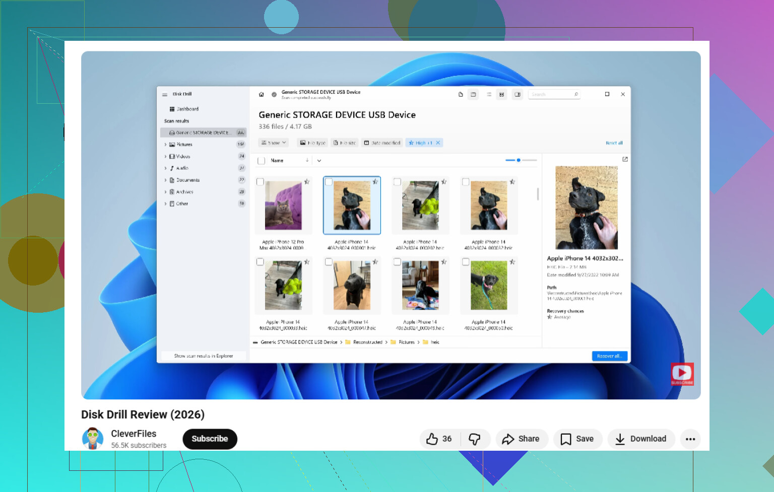 Quelquun peut-il recommander un outil de récupération pour clé USB pour des photos de famille ?