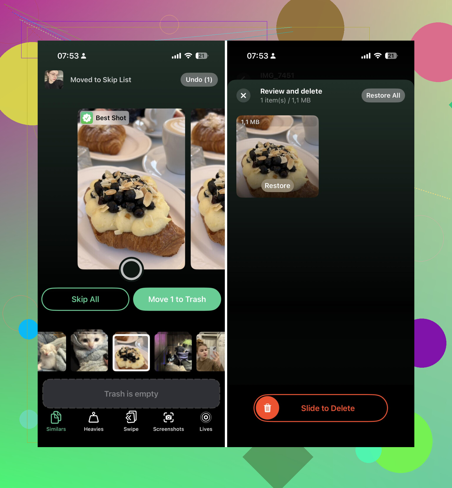 A alguien realmente le gusta cómo limpia sus fotos del iPhone?